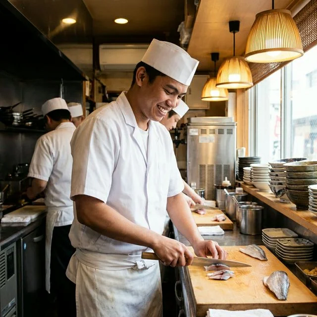 飲食店で活躍する外国人スタッフ